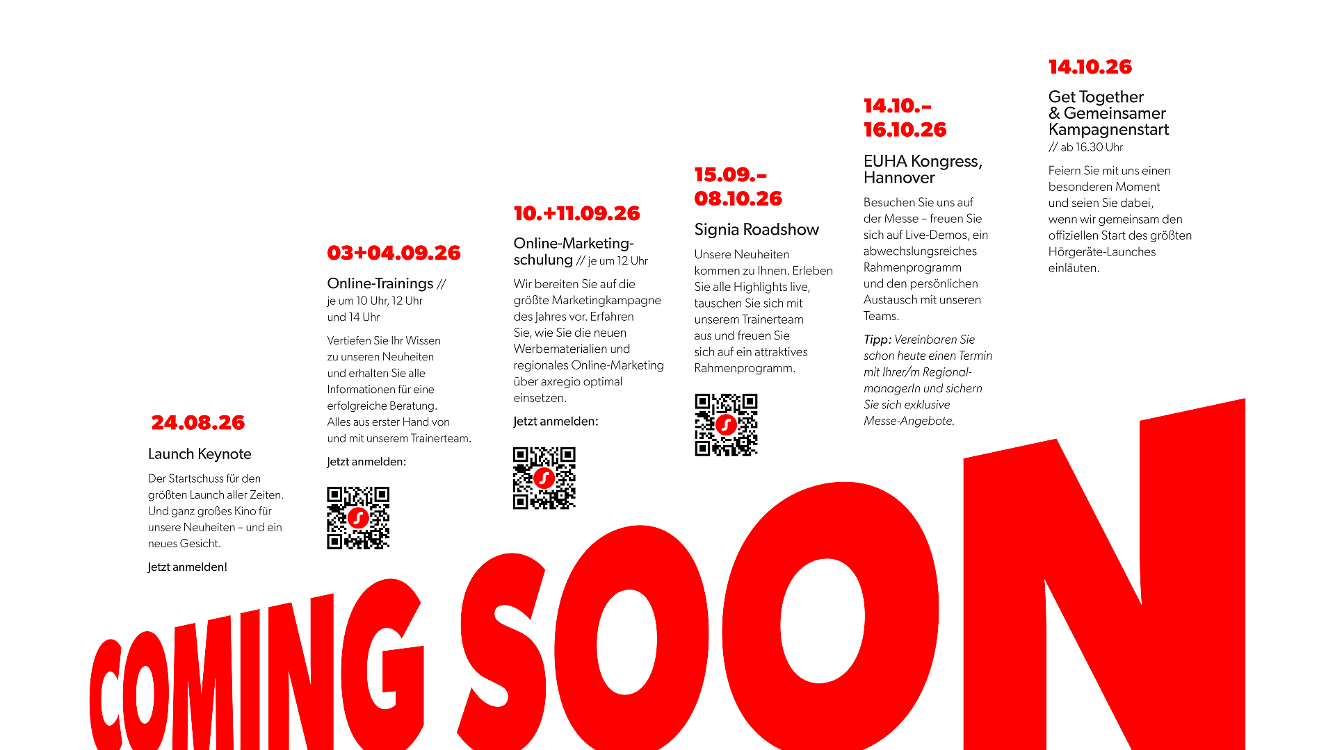 Ihr Fahrplan für den Signia Launch