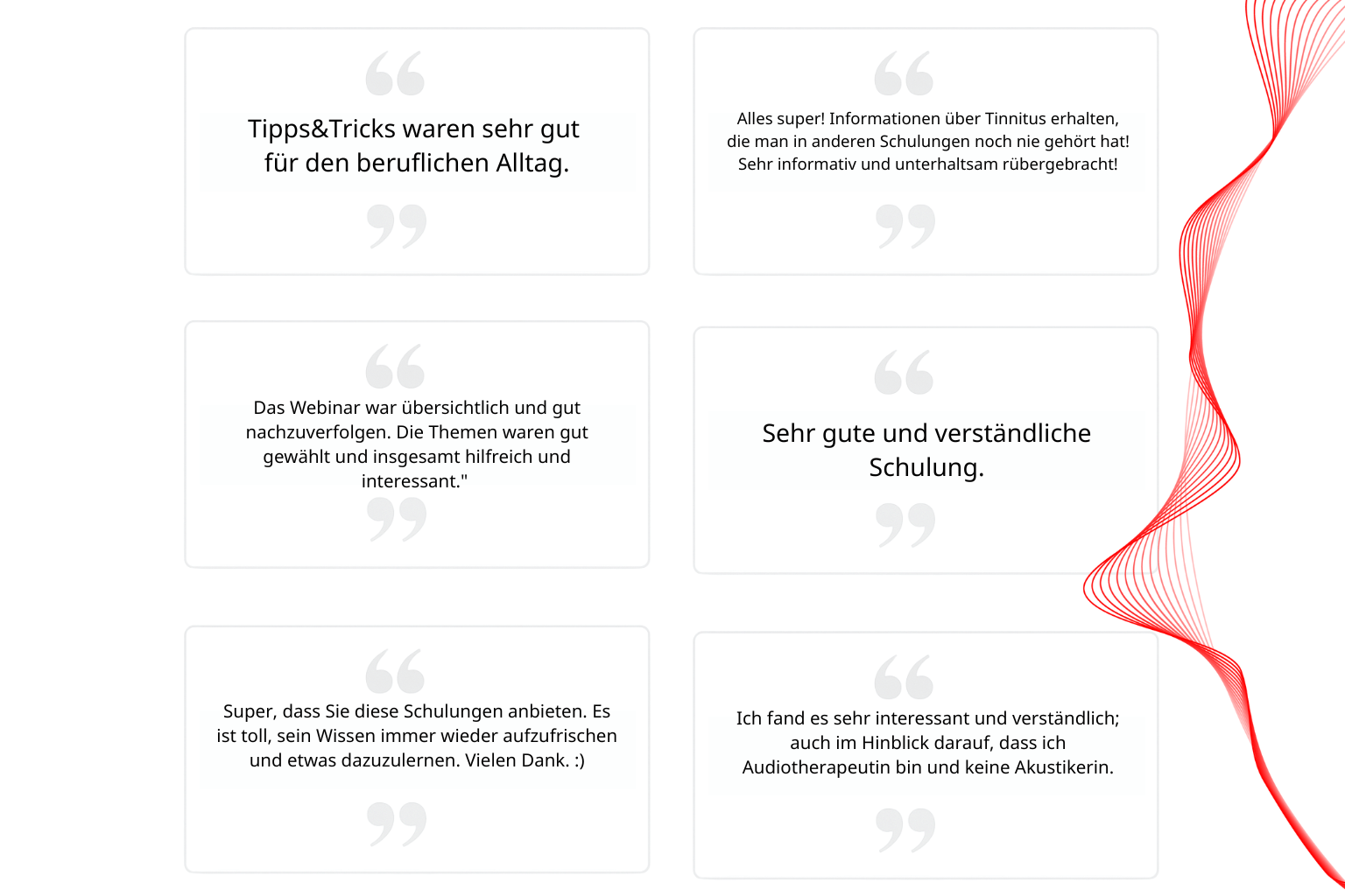 Das sagen andere Teilnehmer über die Signia Onlinetrainings