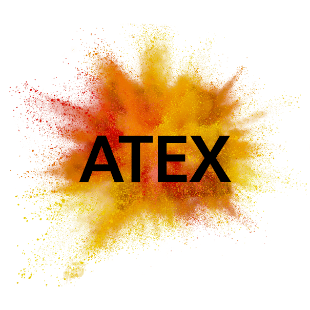 illustration de la norme atex avec pulvérisation de peinture