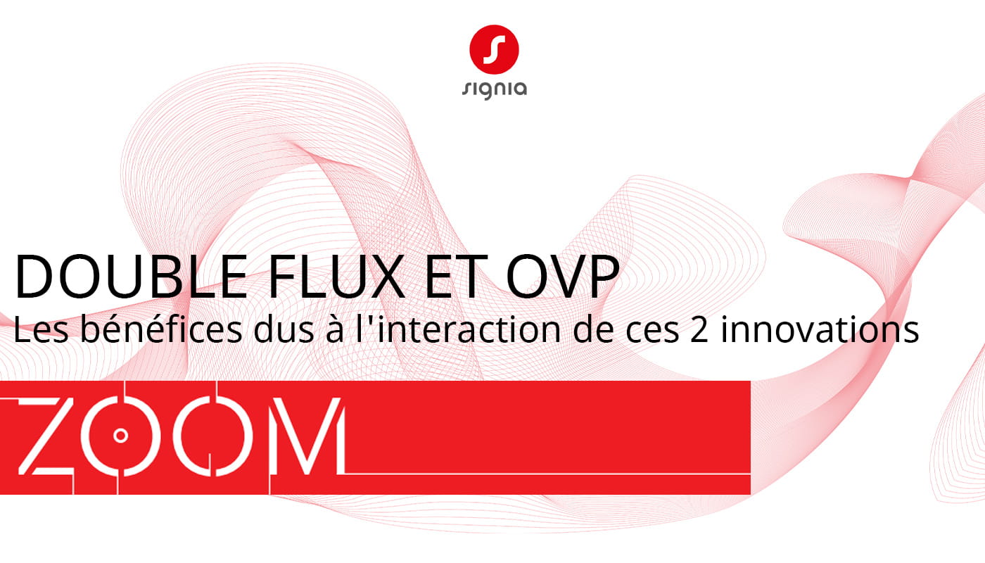 Zoom Signia : Double flux et OVP, les bénéfices dus à l'interaction de ces deux innovations