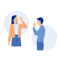 illustration de deux personnes qui échangent sur la perte auditive