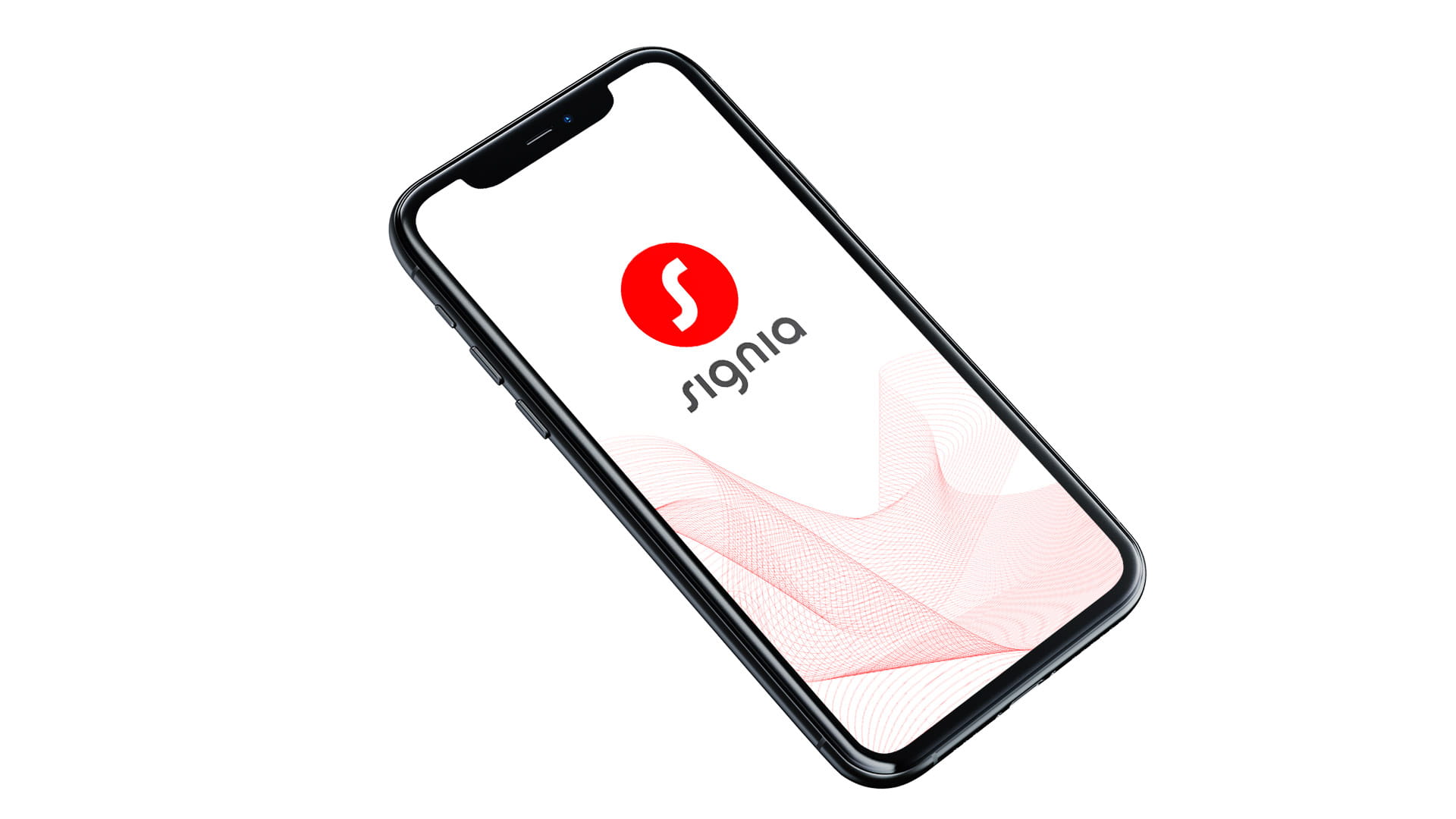 Smartphone with Signia app