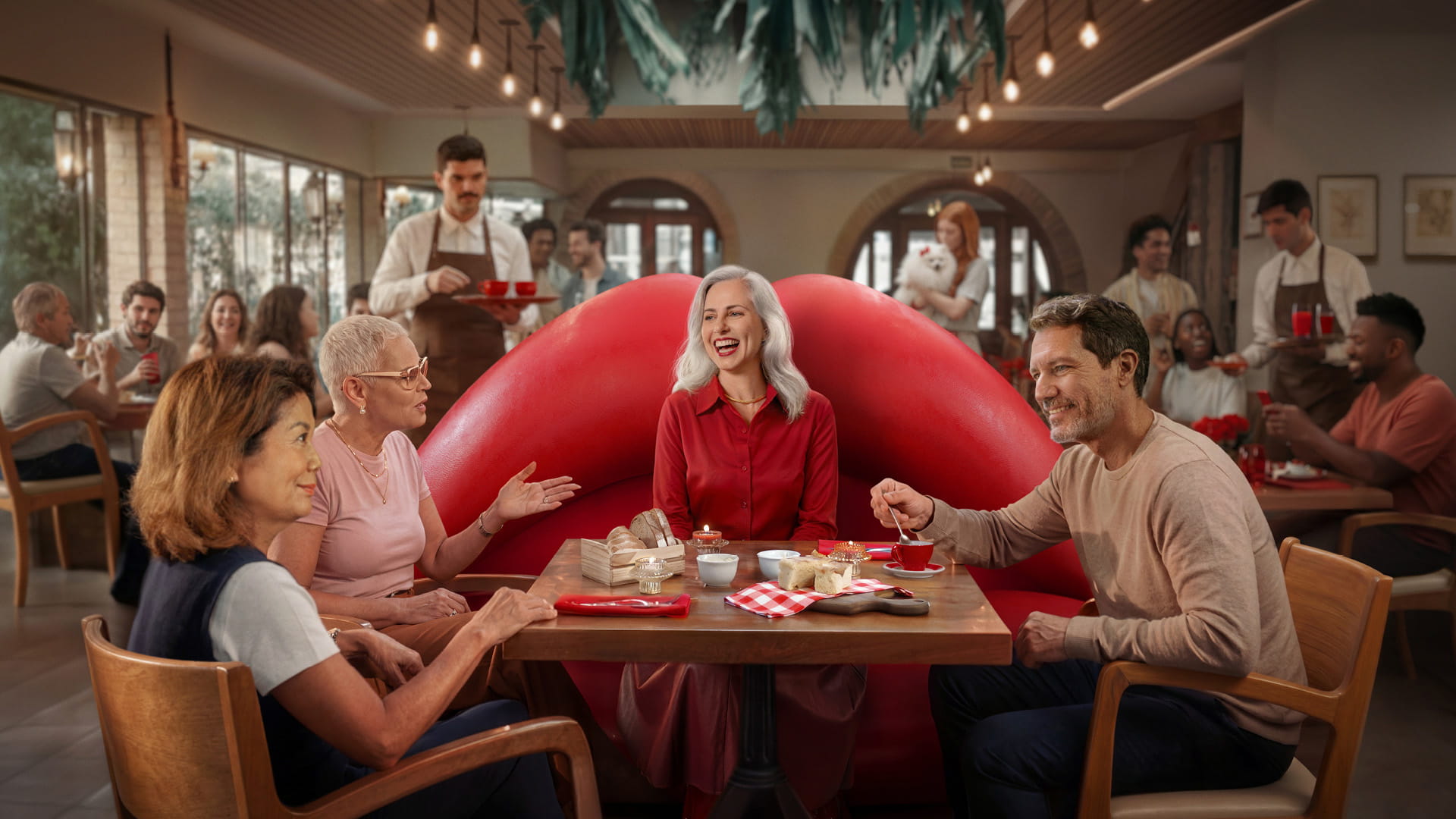 People wear Signia Pure C&G MaX and can stay connected and feel confident to contribute in group conversations.