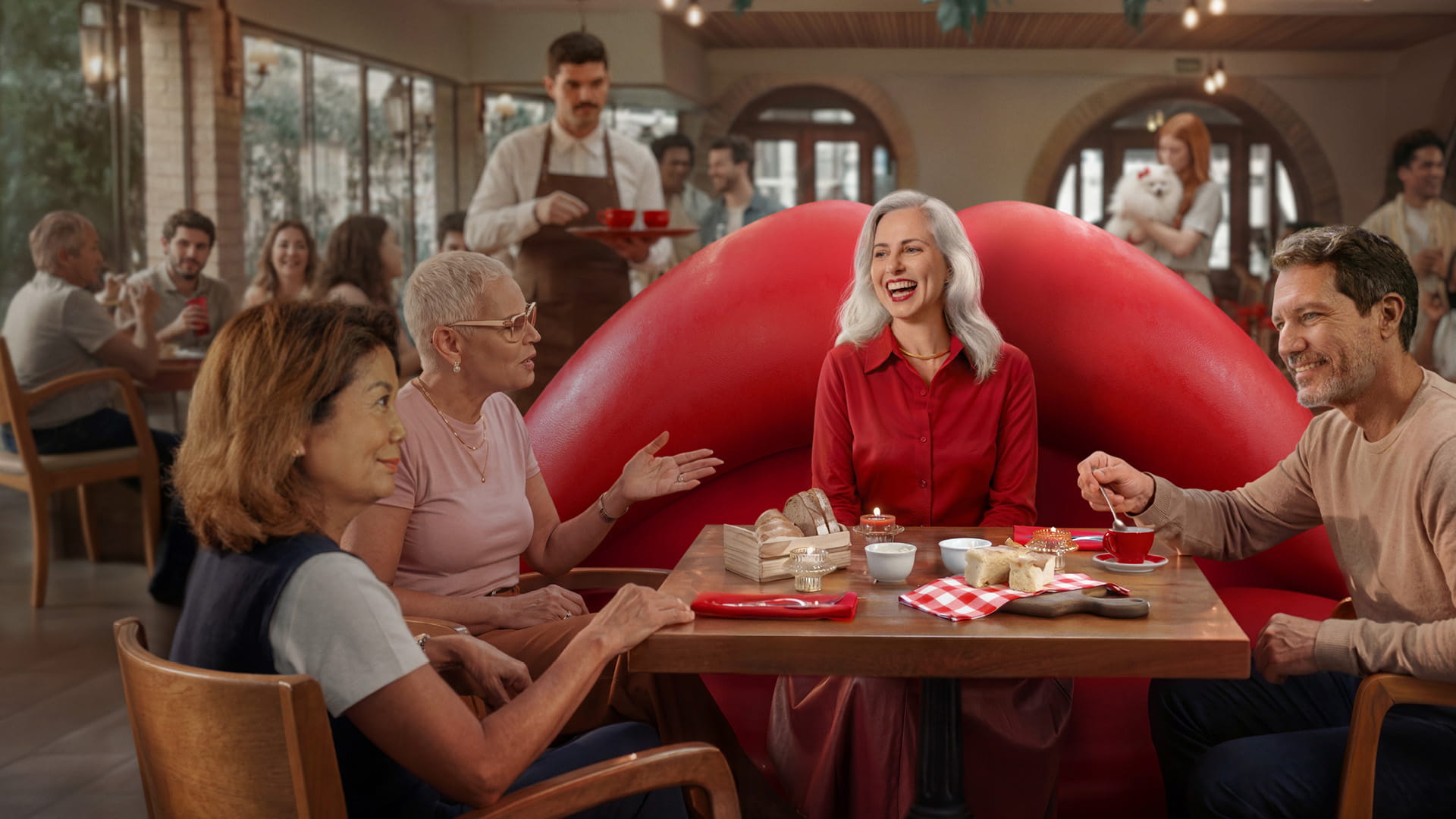 People wear Signia Pure C&G MaX and can stay connected and feel confident to contribute in group conversations.