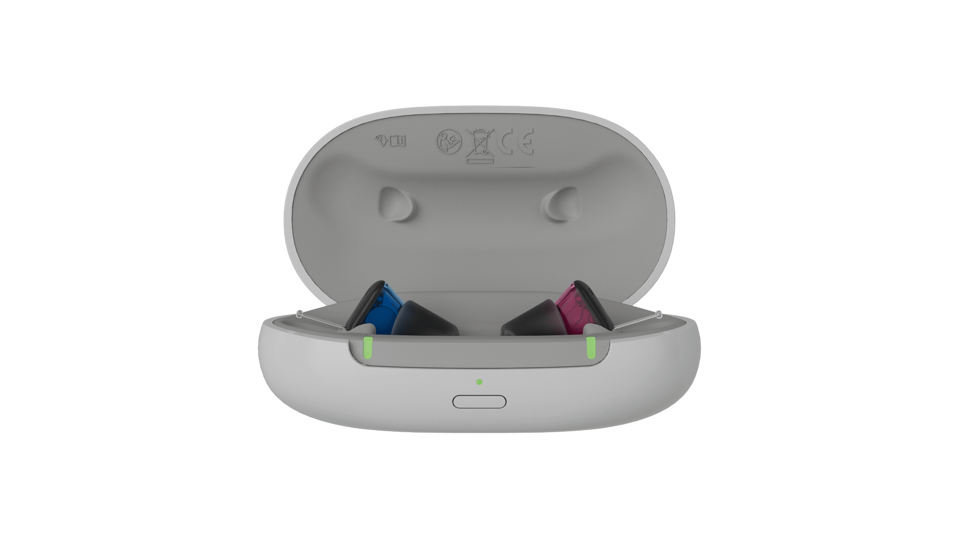 Silke Charge & Go rechargeable in-the-ear hearing aids with charger