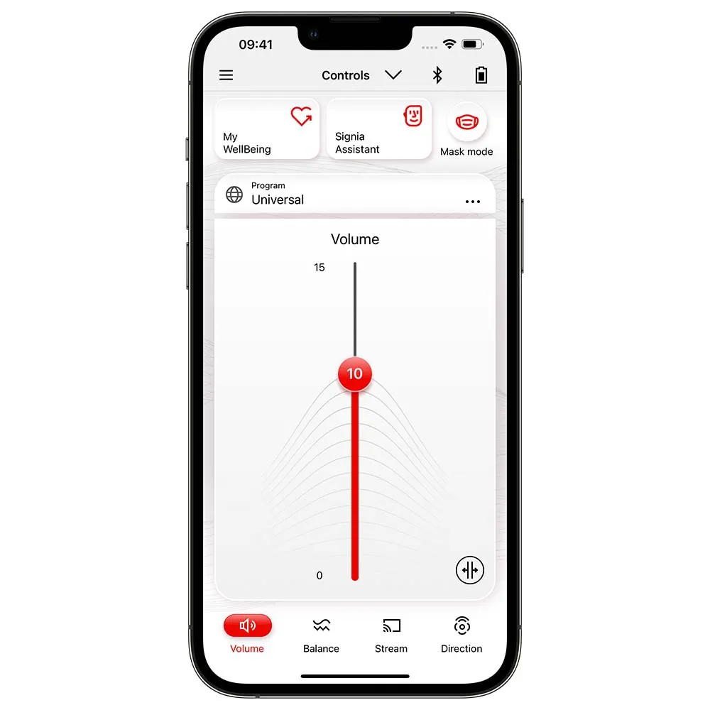 Signia Remote Source Signia App - remote control | Signia Pro